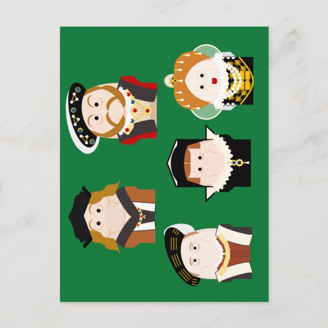 Tudor Monarchs vykort (Framsida)