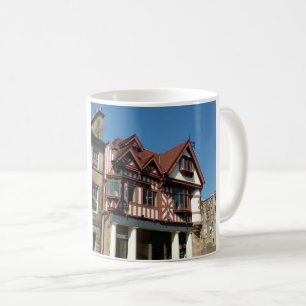Tudor oak ram byggnad, Edinburgh, Skottland Kaffemugg