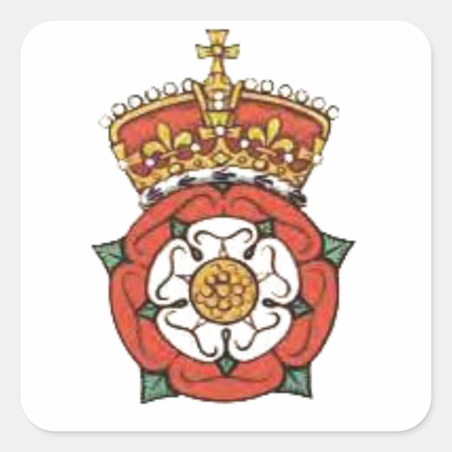 Tudor Ro Fyrkantigt Klistermärke (Framsida)