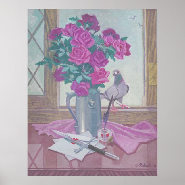 Tudor Ro - Kulhanek Blommigt Emblem (1965) Poster (Framsidan)