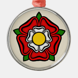Tudor Ro of England, Royalty Emblem Julgransprydnad Metall