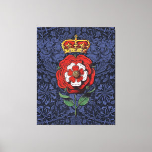 Tudor Ro Red and White Canvastryck