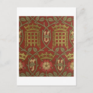 "Tudor Ro", reproduktion tapet designad av S Vykort