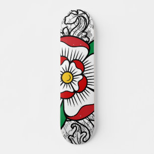 Tudor rosa Skateboarddäck Skateboard Bräda 20 Cm