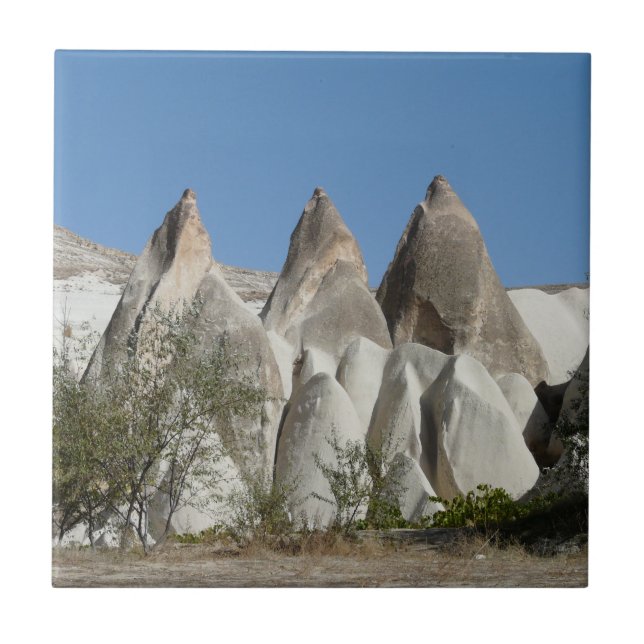 Tufa Sten Formations, Cappadocia, Turkiet Kakelplatta (Framsidan)