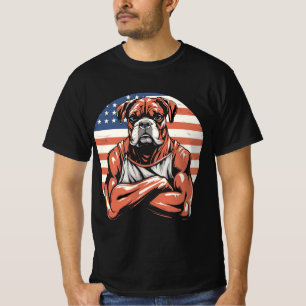 Tuff American Bulldog Logotyp Art T Shirt