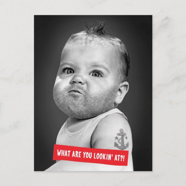 Tuff Bear Pojke Vykort (Framsida)