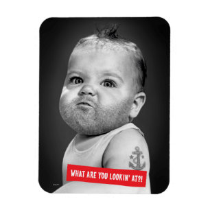 Tuff Beared pojke Magnet