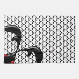 TUFF BUNNY Cute Boxer Rabbit Kökshandduk