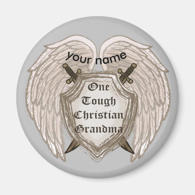 Tuff Christian Grandma magnet (Framsidan)