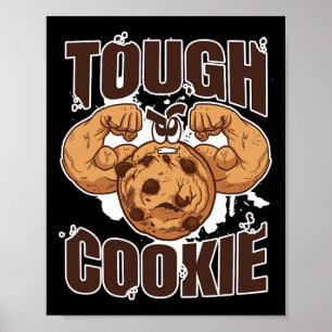 Tuff Cookie Bodybuilding Food Älskare Musular Poster