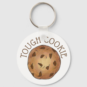 TUFF COOKIE Chocolate Chip Baker Foodie Dessert Nyckelring