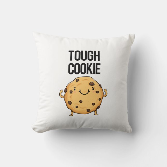 Tuff Cookie Funny Cookie Pun Kudde (Framsida)