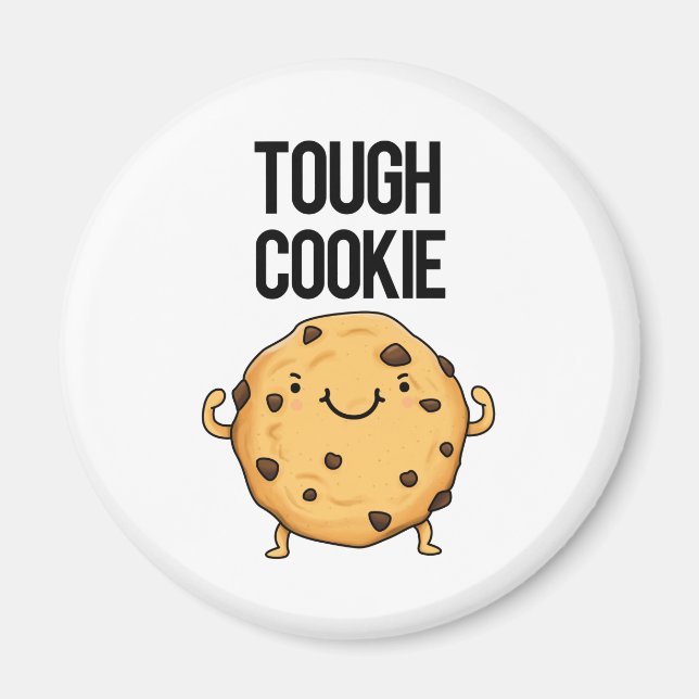 Tuff Cookie Funny Cookie Pun Magnet (Framsidan)