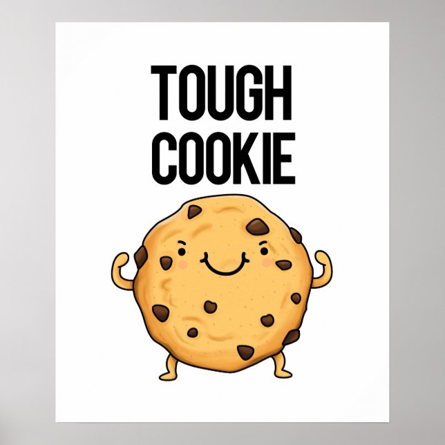Tuff Cookie Funny Cookie Pun Poster (Framsidan)
