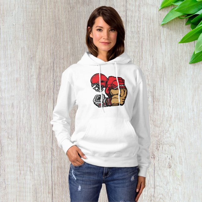 Tuff Football Warrior Mascot Red Helmet Muscle T Shirt (Skapare uppladdad)