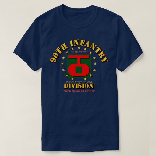 Tuff för 90:e infanteridivision t shirt (Design framsida)