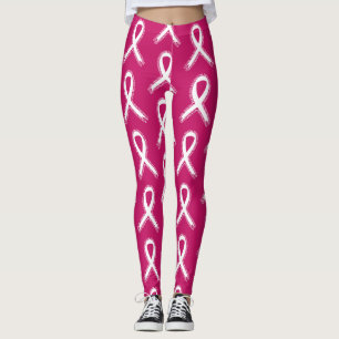 Tuff Girls Bära Rosa Breast Cancer Awareness Leggings