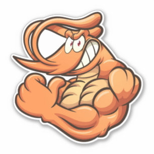 Tuff Guy - Shrimp Klistermärken