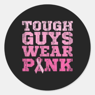 TUFF GUYS BÄRA ROSA World Cancer Day Gift Rosa Ri Runt Klistermärke