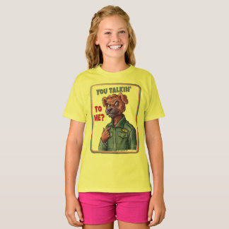 Tuff Hund Attityd – Vintage Militär Djurkonst T Shirt