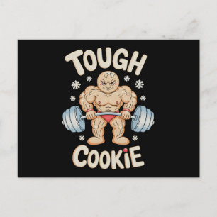 Tuff Kaka Gym Tränar Gingerbread Jul Helg Vykort