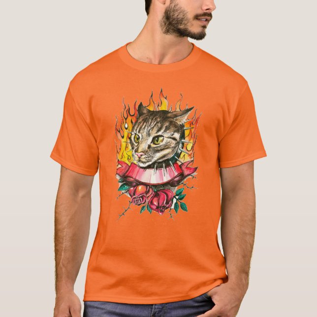 Tuff Kattunge Tie-Dye T-Shirt, Rainbow Swirl Tröja (Framsida)