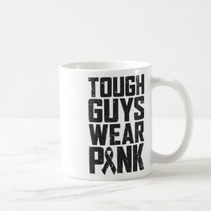 Tuff Killar Bära Rosa Breast Cancer Awareness Mana Kaffemugg