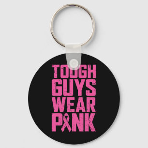 Tuff Killar Bära Rosa Breast Cancer Awareness Mana Nyckelring