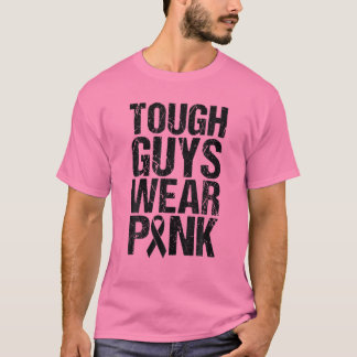 Tuff Killar Bära Rosa Breast Cancer Awareness Ribb T Shirt