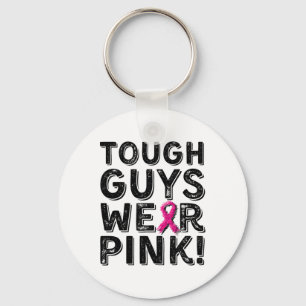 Tuff Killar Bära Rosa Coola Rosa Breast Cancer Me Nyckelring