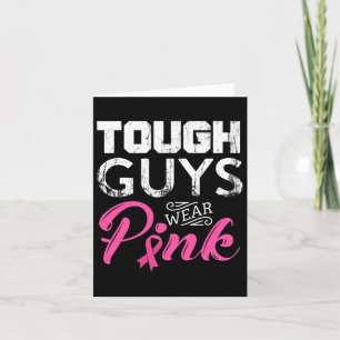 Tuff Killars Bära Rosa Ribbon Breast Cancer Awaren Kort