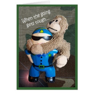 Tuff-kort för Gods-hämtning Hälsningskort