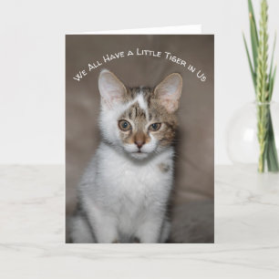 Tuff Liten Kittie-hälsningskort Kort