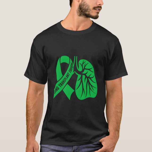 Tuff Lung Transplant Survivor Lung Transplant Rec. T Shirt (Framsida)