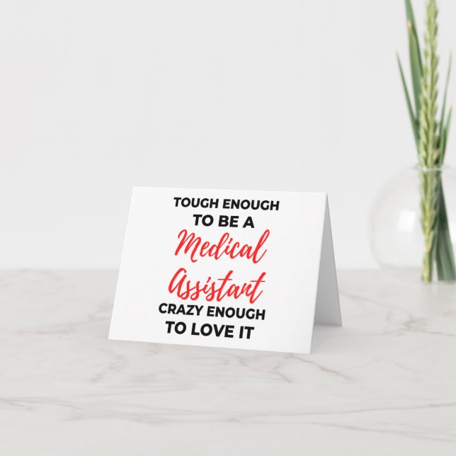 Tuff nog för att vara sjukvårdsassistent 2 kort (Framsida)