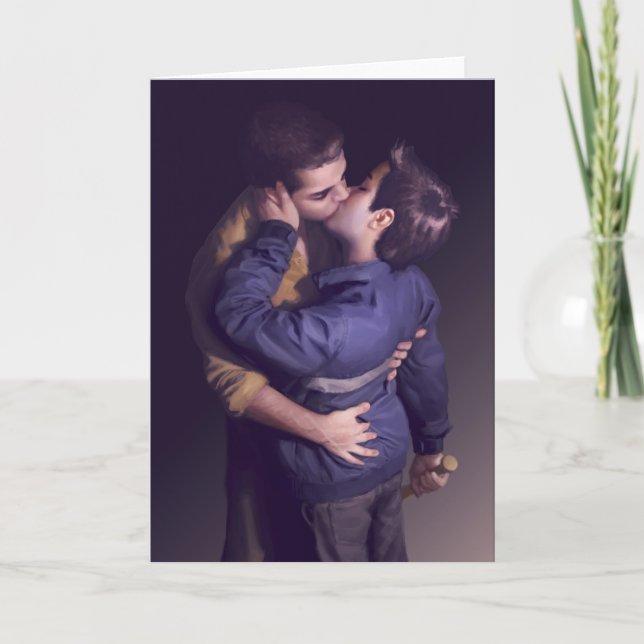 Tuff - precis kyssen (det tomma kortet) kort (Framsida)