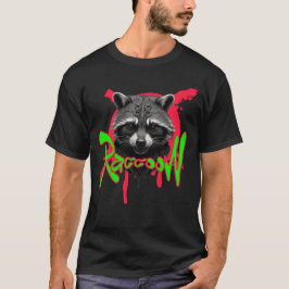 Tuff Raccoon | Vild Djurtest | Coola Animal Desi T Shirt