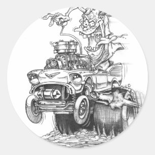 tuff runt klistermärke