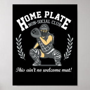 Tuff Softll Fångare Icke Social Klubb Vi Är Inte V Poster