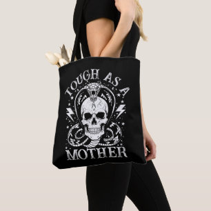 Tuff som en mamma Rolig mamma Moderskap Retro humo Tygkasse