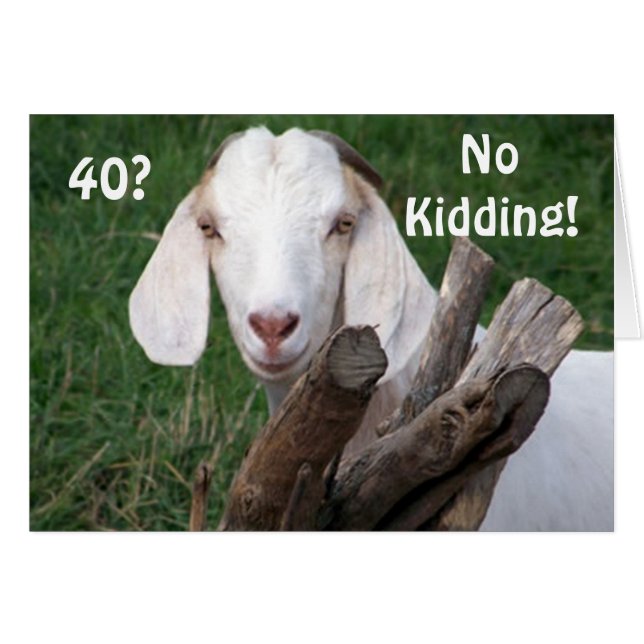 TUFF TIMES-=INGET KIDDANDE "40:e" Hälsningskort (Framsidan Horizontal)