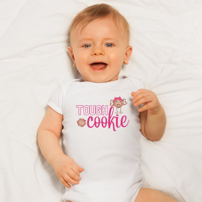 Tuff Tjej Babyblus T Shirt (Skapare uppladdad)