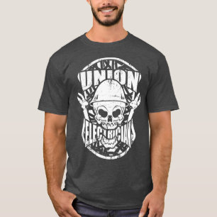Tuff Union Electrician Skull T Shirt