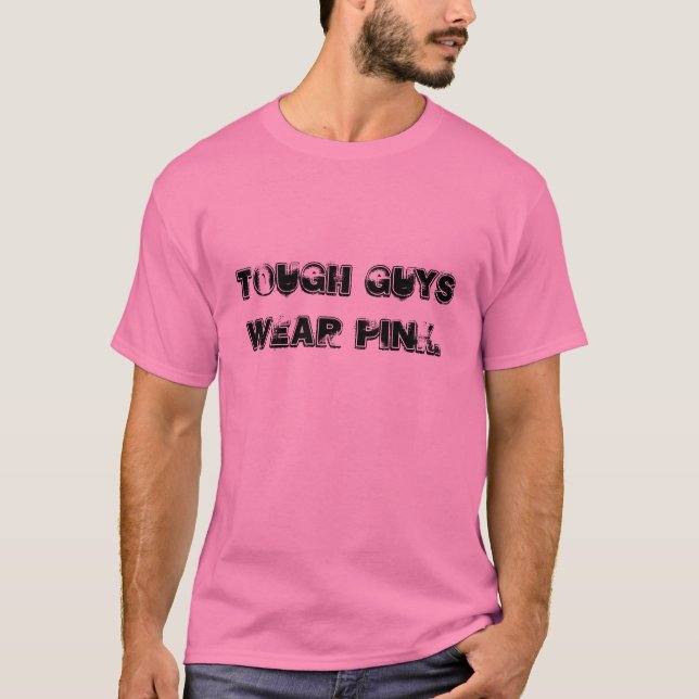 Tuffa grabbar ha på sig pink. tee shirt (Framsida)