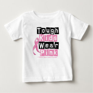 Tuffa ungebärarosor för bröstcancermedvetenhet tee shirt