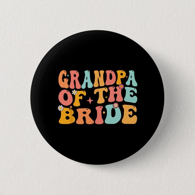 Tuffe Farfar till Bruden Bröllopsfest Farfar Knapp (Framsida)