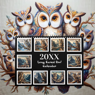 Tuffed Majesty Year med Long-Eared Uggla 20XX Kalender