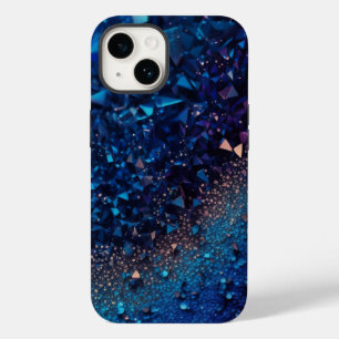 Tuffen Fodral i den blå Glitter iPhone Mate-