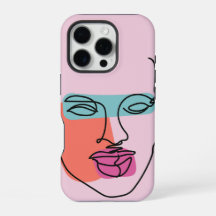 Tuffen iphone case i den vackra Woman Line